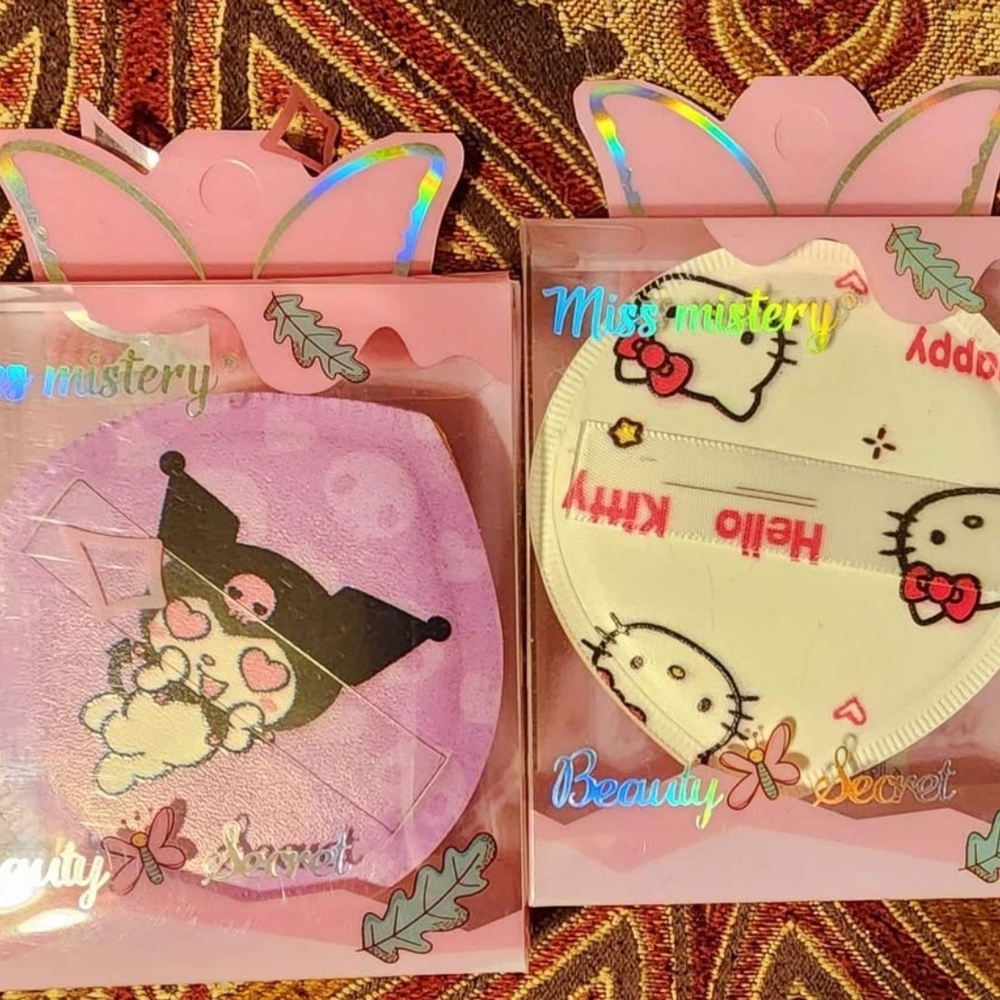 Hello Kitty and Kuromi Kids Face Masks - Purple and White